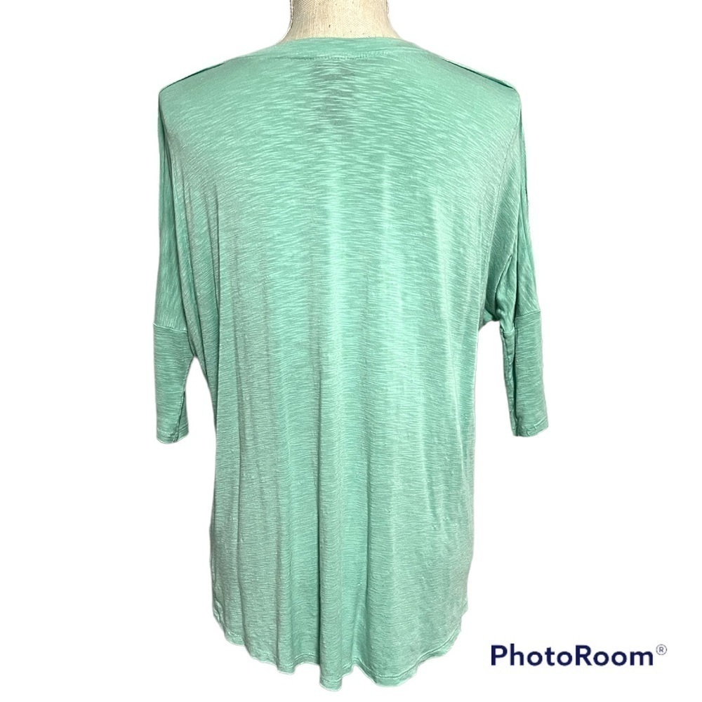 Anthropologie Dolan Mint Green v-neck Swing T-Shirt tunic top - Picture 4 of 7